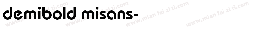 demibold misans字体转换